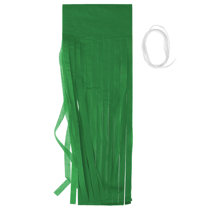 Декор тассел "Кисточки" в наборе 5 штук, цвет зеленый 