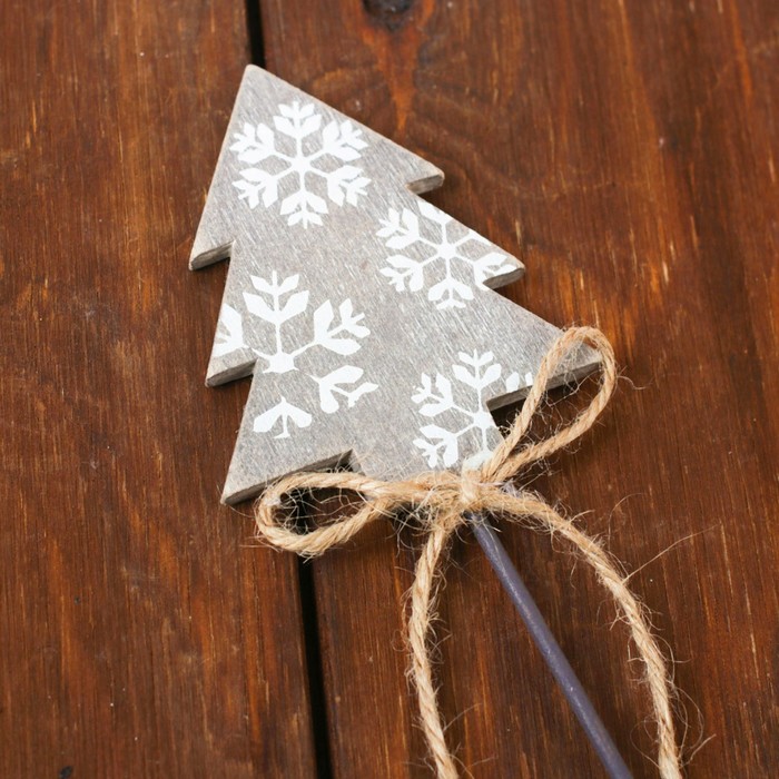 Декор на палочке «Снежное дерево» 