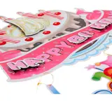 Подвес "С Днем Рождения", праздничный торт  - фото 2