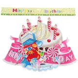 Подвес "С Днем Рождения", праздничный торт  - фото 3