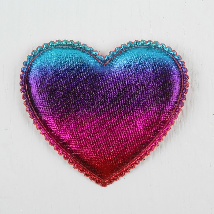 Сердечки декоративные, набор 12 шт, размер 1 шт 6*5 см, цвета МИКС 