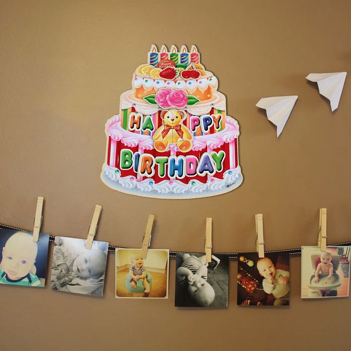 Плакат "С Днем Рождения", торт 