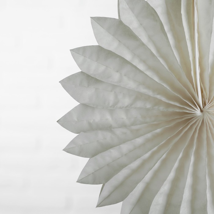 Изделие из бумаги декор "Круг" 25 см, цвет белый 