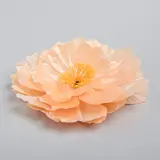 Цветы искусственные для декора, цвет персиковый  - фото 2