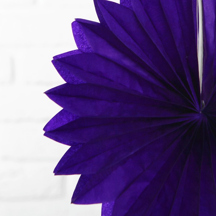 Изделие из бумаги декор "Круг" 25 см, цвет фиолетовый 
