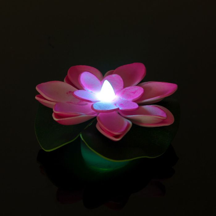 Декор световой "Цветок" с датчиком прикосновения с водой, цвета МИКС 