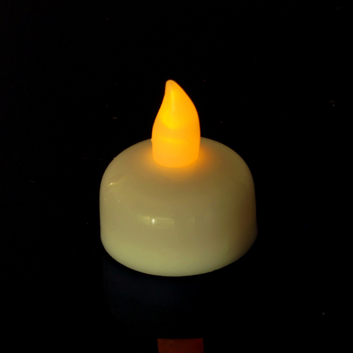 Свеча светодиодная "Огонь" с датчиком прикосновения с водой, горит жёлтым 