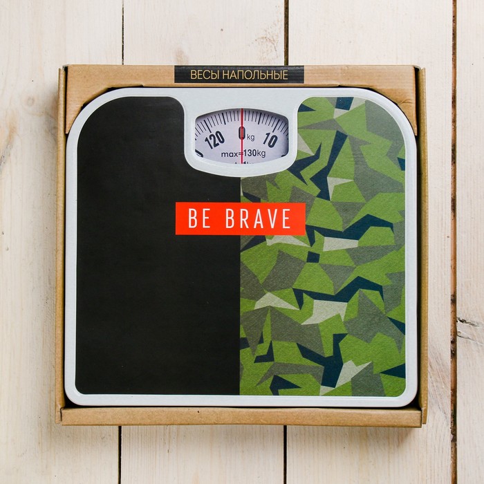 Весы напольные "Be brave", механические, до 130 кг 