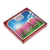 Весы напольные Sakura SA-5000-7, механические, до 130 кг, рисунок "гиацинты" 