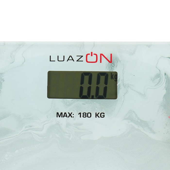 Весы напольные LuazON LVE-021, электронные, до 180 кг, серые 