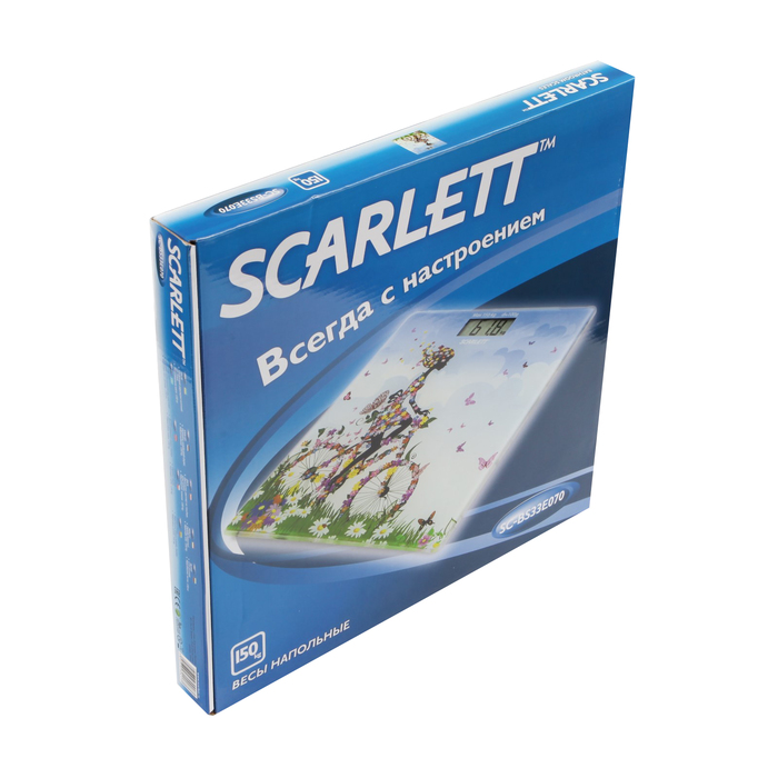 Весы напольные Scarlett SC-BS33E070, электронные, до 150 кг, рисунок 