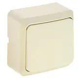 Выключатель 1-клавишный 10А бежевый "СПБ" 