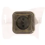 Розетка "Элект" RA 16-131-ЧБ, одномест., наружн., без з/к, 16А,цвет черн. под бронзу  - фото 3