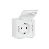 Розетка с крышкой Legrand Forix 16A 250В IP44 накладная белый 
