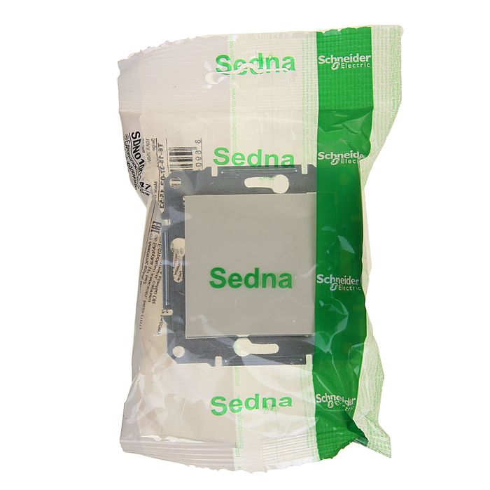 Выключатель "Sedna" SchE SDN0100147, 10 А, 1 клавиша, цвет бежевый 