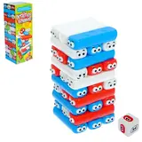 Настольная игра для малышей «Весёлая башня», 30 брусков, кубик 