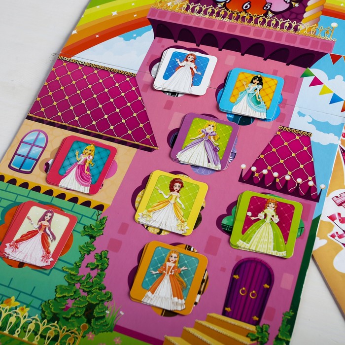 Настольная игра мемори принцессы «Радужное королевство», 24 карточки 