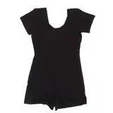 Комбинезон спортивный, с коротким рукавом, размер 44, цвет чёрный 