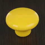 Ручка-кнопка Ceramics 002, керамическая, желтая  - фото 3