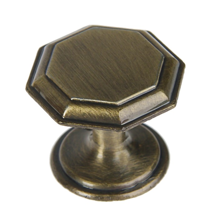 Ручка кнопка PK034AB, цвет бронза 