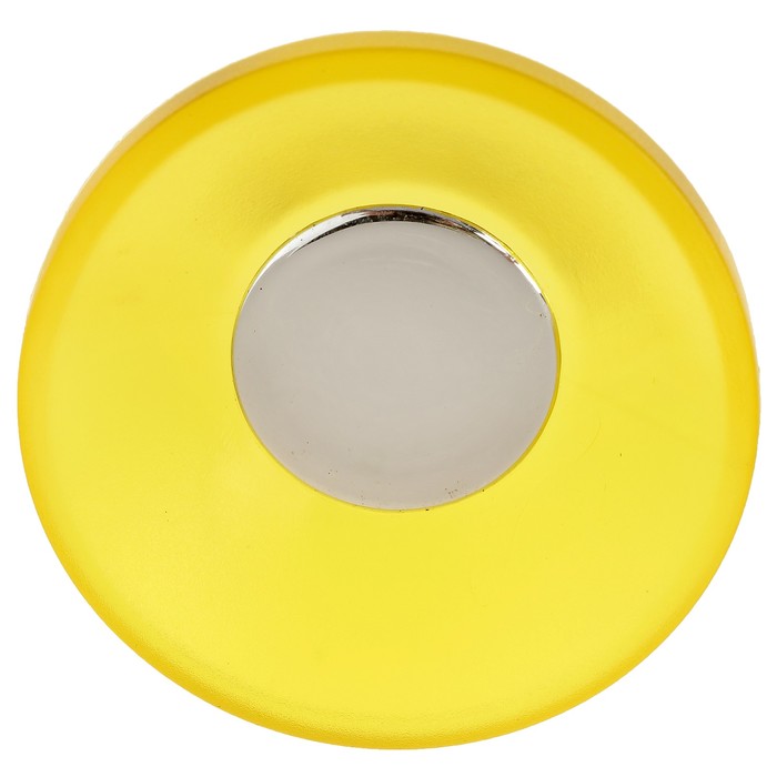 Ручка кнопка PLASTIC 001, пластиковая, желтая 