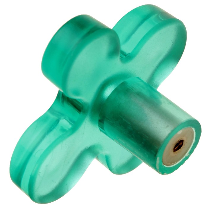 Ручка кнопка PLASTIC 002, пластиковая, зеленая 