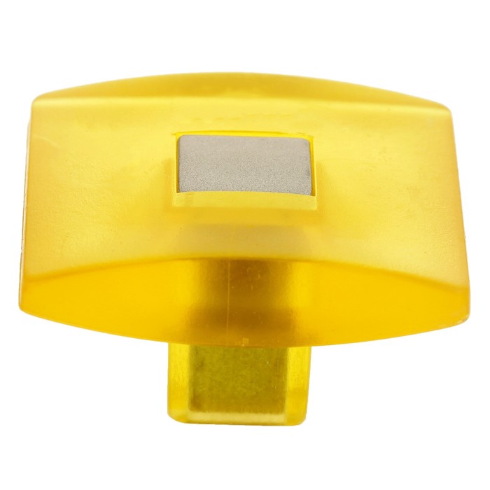 Ручка кнопка PLASTIC 003, пластиковая, желтая 