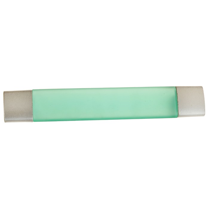 Ручка скоба PLASTIC 006, пластиковая, м/о 96 мм, зеленая 