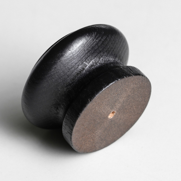 Ручка мебельная "Классическая тип 2", крашеная, цвет черный, d-45, L-32 мм 