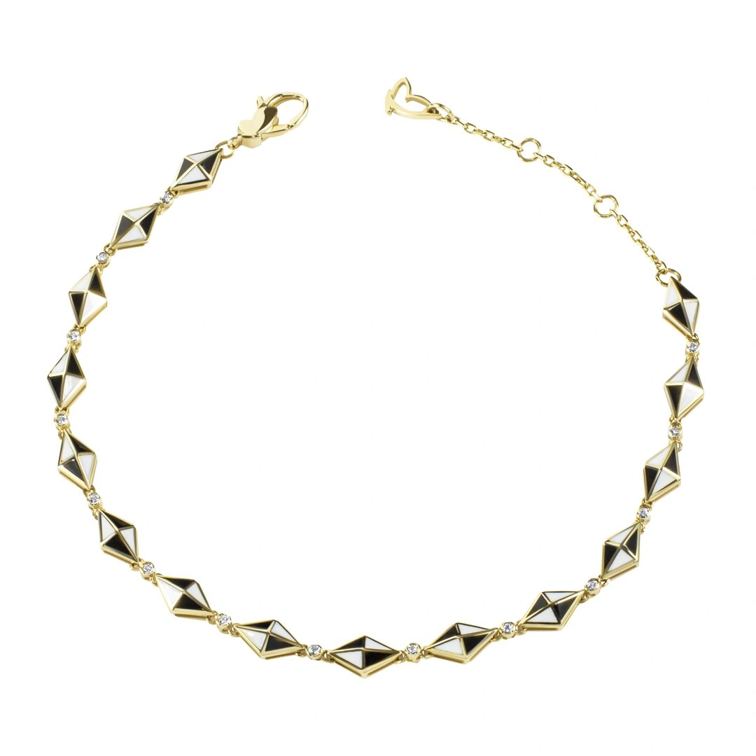 Браслет Roberto Bravo B01192791 17р 6,24гр 0,13ct 0,01ct.