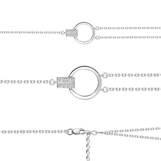 Браслет Aquamarine 74586А 16р.