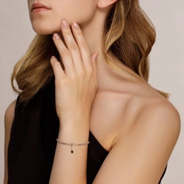 Браслет Diamant 51-150-01179-1_17 длина 17 см, вес 3.92 г золото, плетение фантазийное 