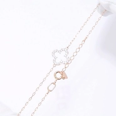 Браслет Diamant 51-150-01334-1 длина 17 см, вес 1.26 г золото, плетение якорное 