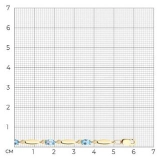 Браслет Diamant 51-350-00362-1_18 длина 18 см, вес 4 г золото, плетение фантазийное 