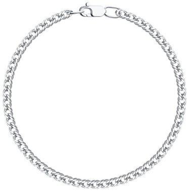 Браслет Diamant 94-150-04060-1 длина 18 см, вес 2.9 г серебро, плетение двойной ромб 