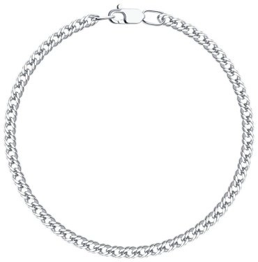 Браслет Diamant 94-150-04060-1 длина 19 см, вес 3.18 г серебро, плетение двойной ромб 