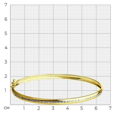 Браслет Diamant 53-150-01531-1 длина 18 см, вес 4.92 г золото, плетение отсутствует 