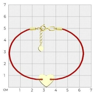 Браслет Diamant 53-150-01127-1 длина 18 см, вес 1.25 г текстиль, плетение отсутствует 