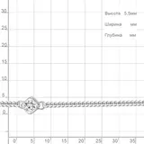 Браслет Aquamarine 74596АА 16р. - фото 2