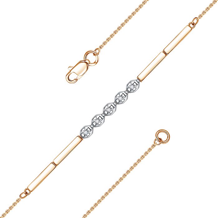 Браслет Family Jewelry Б3144-120 17.5р 2.1гр Браслет Family Jewelry Б3144-120 17.5р 2.1гр