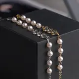 Браслет жемчуг "Трио" сердце, цвет МИКС 