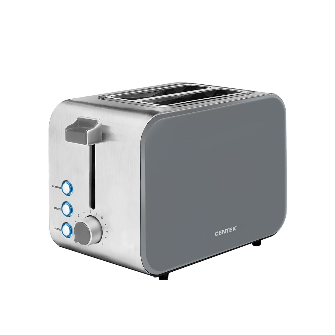 Тостер Centek CT-1422 Серый  Тостер Centek CT-1422 Серый