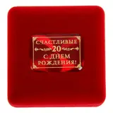 Медаль в бархатной коробке "20 лет"  - фото 4