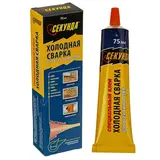 Холодная сварка "Секунда" для линолеума и всех типов ПВХ, прозрачная, 75мл 