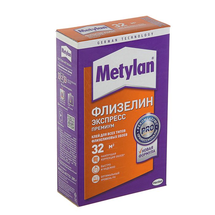 Клей Metylan Экспресс Премиум, флизелин, 285 г 