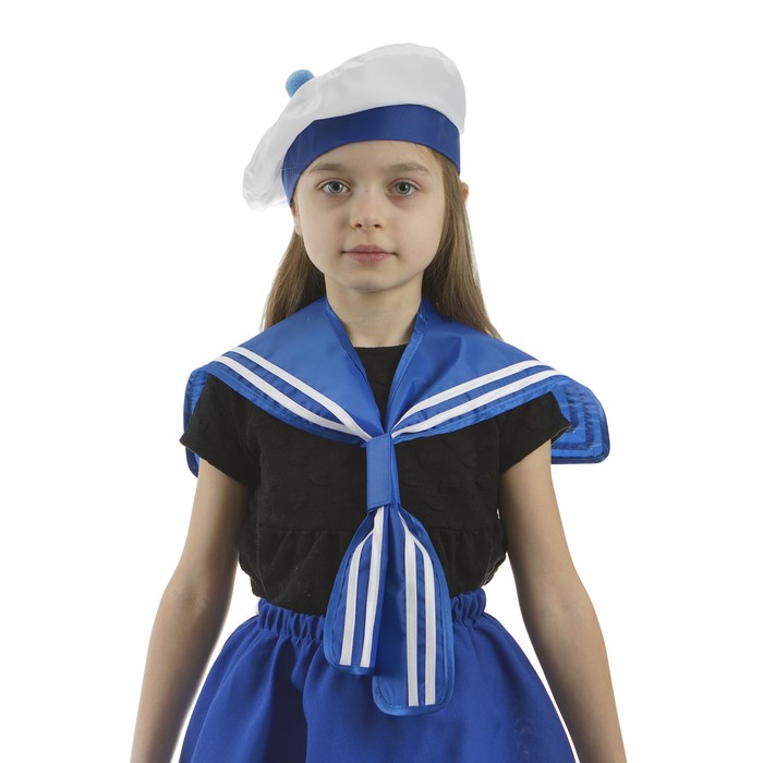 Карнавальный костюм «Морячка», 6-7 лет, рост 122-128 см 