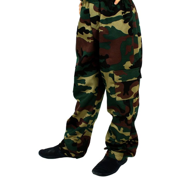 Детский камуфляжный костюм "Меткий снайпер", штаны, футболка, маска, рост 104 см 