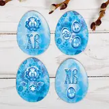 Пасхальный магнит, наклейки «ХВ»  - фото 2