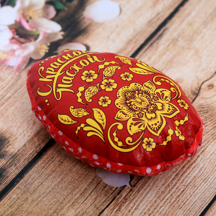 Пасхальный сувенир на магните «С Красной Пасхой» (орнамент), 6×8 см 