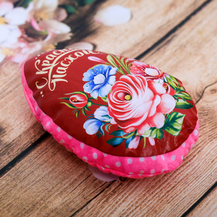 Пасхальный сувенир на магните «С Красной Пасхой» (цветы), 6×8 см 